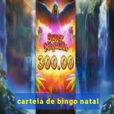 cartela de bingo natal